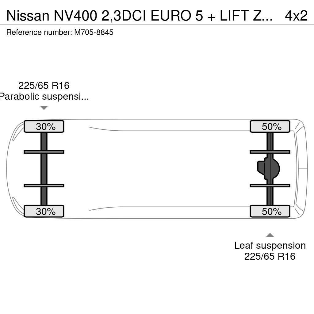 Nissan NV400 2,3DCI EURO 5 + LIFT ZEPRO 750 KG. Altele
