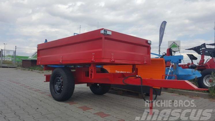 Top-Agro 3 sides tipping trailer, 1 axle, perfect price! Remorci rabatabile