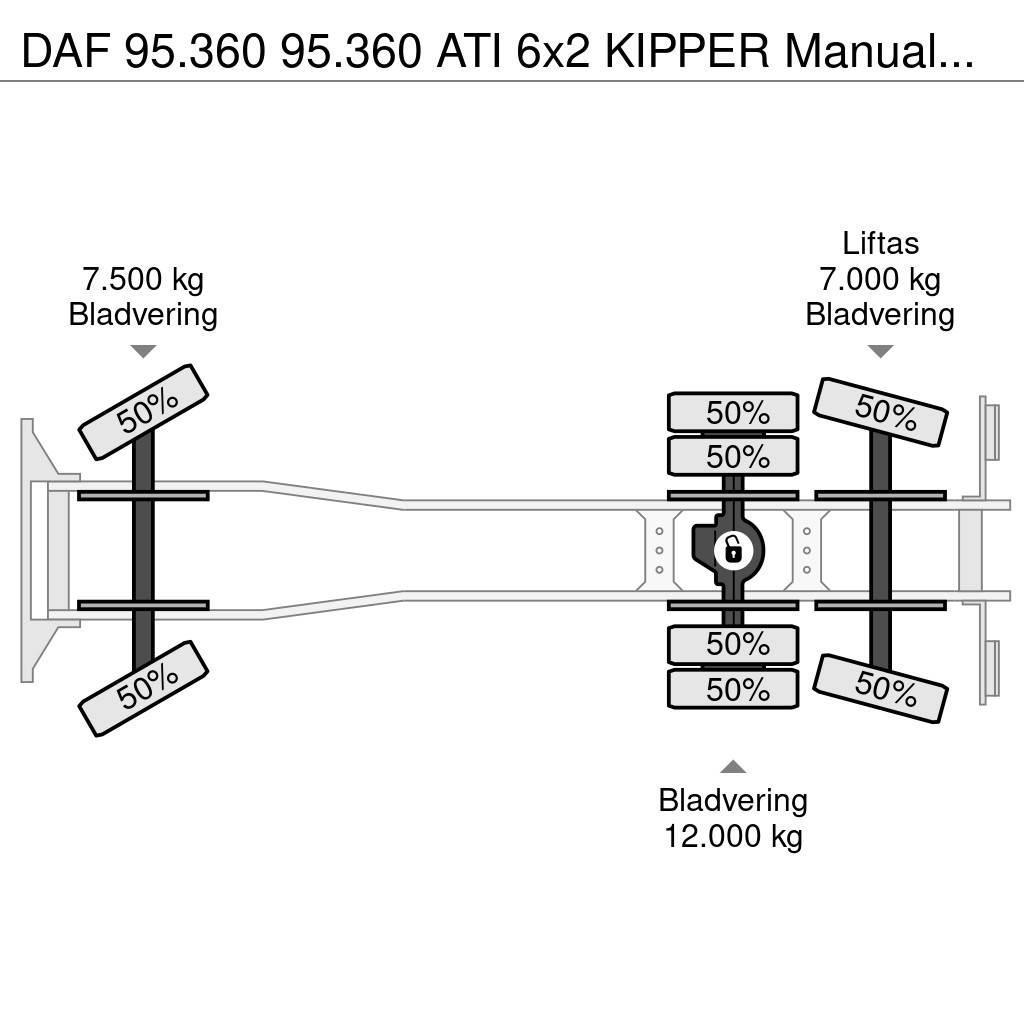 DAF 95.360 95.360 ATI 6x2 KIPPER Manualgetriebe Autobasculanta