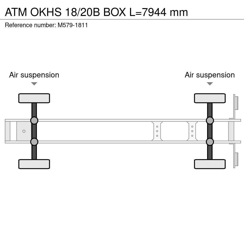 ATM OKHS 18/20B BOX L=7944 mm Semi-remorca Basculanta