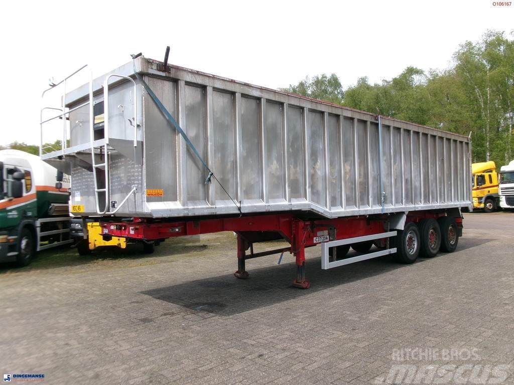 Montracon Tipper trailer alu 55 m3 + tarpaulin Semi-remorca Basculanta