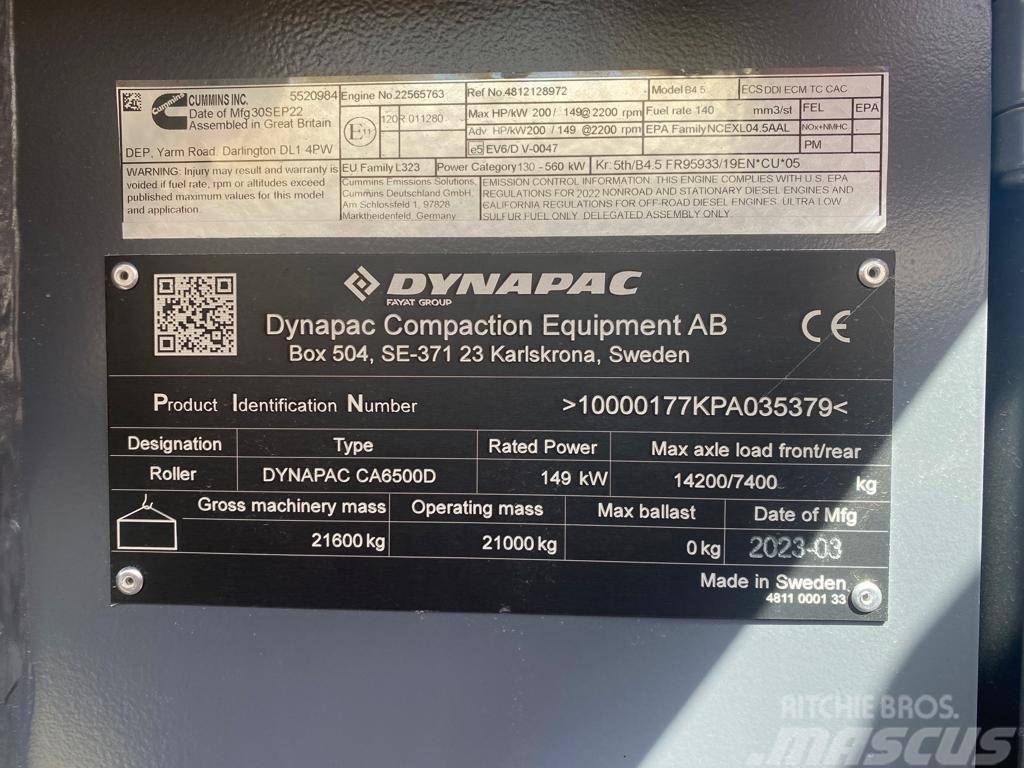 Dynapac CA 6500 D Compactoare monocilindrice