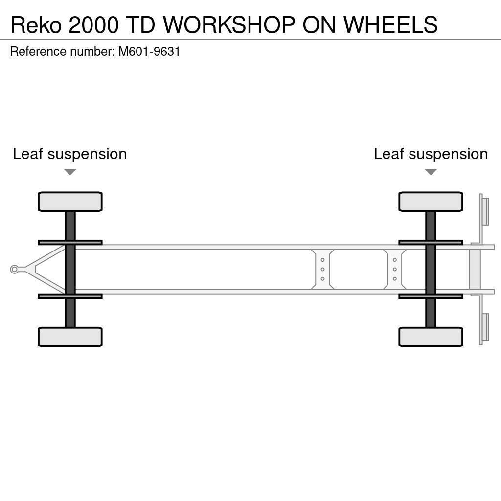 Reko 2000 TD WORKSHOP ON WHEELS Pick up/Prelata
