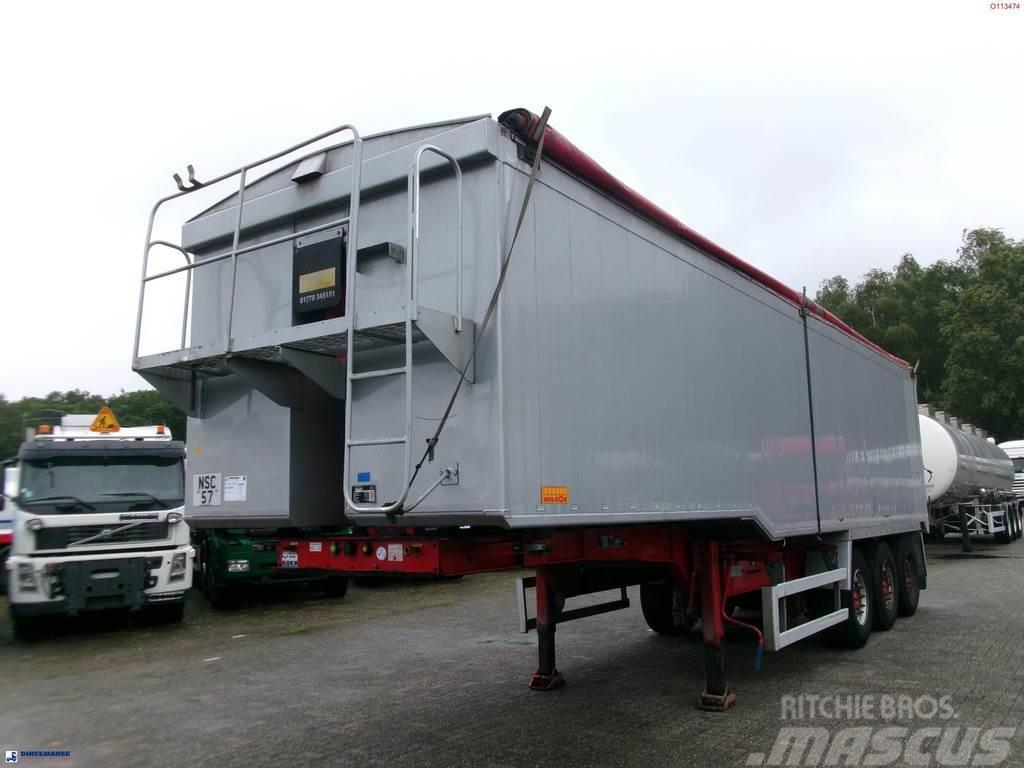 Wilcox Tipper trailer alu 55 m3 + tarpaulin Semi-remorca Basculanta
