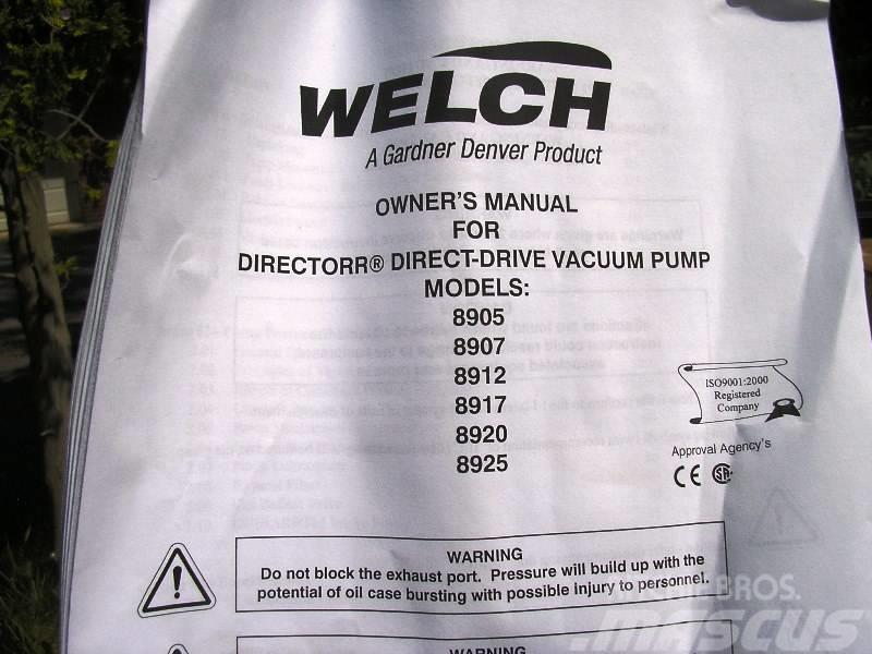  Welch Vacuum Technology 8905 Echipamente de filtrare