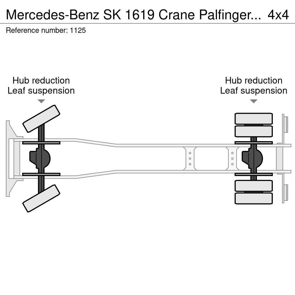Mercedes-Benz SK 1619 Crane Palfinger PK17000LA Winch 4x4 V6 Big Macara pentru orice teren