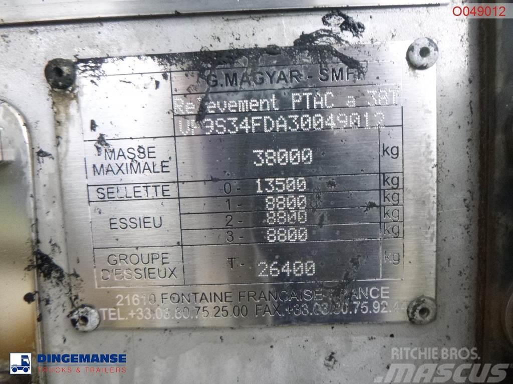Magyar Bitumen tank inox 31.8 m3 / 1 comp / ADR 22/10/202 Cisterna semi-remorci