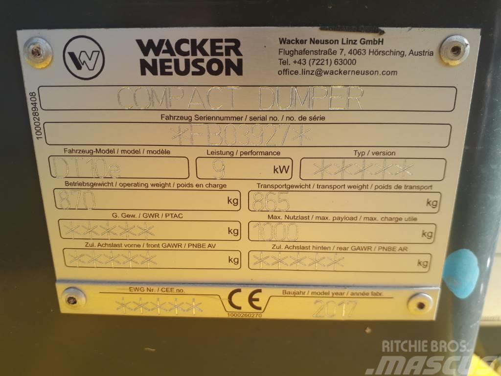 Wacker Neuson DT10e Autobasculante cu senile