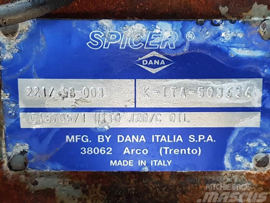 Manitou 160ATJ-Spicer Dana 221/58-003-Axle/Achse/As Axe