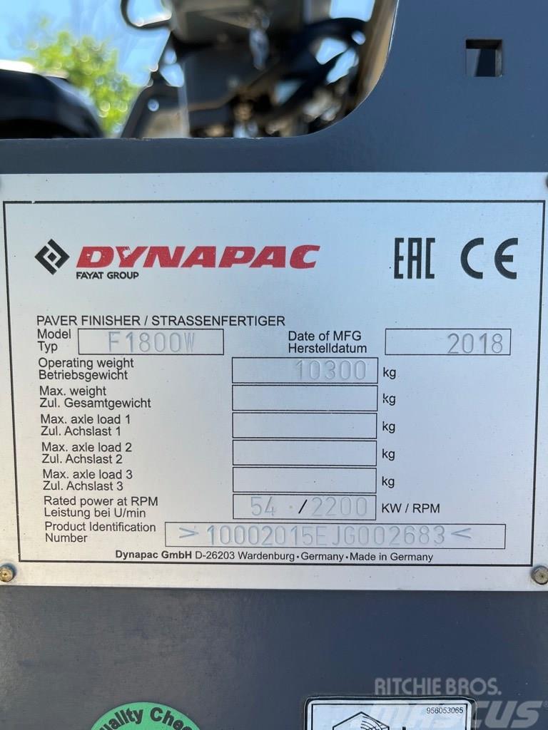 Dynapac F 1800 W Pavatoare asfalt