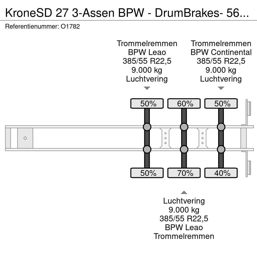 Krone SD 27 3-Assen BPW - DrumBrakes- 5640kg - All Sorts Camion cu semi-remorca cu incarcator