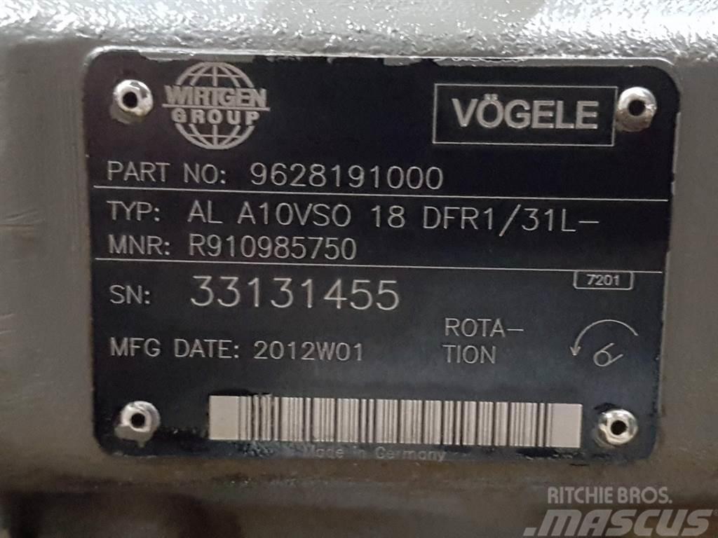 Vögele -Rexroth A10VSO18DFR1/31L-PSC12N-Load sensing pump Hidraulice
