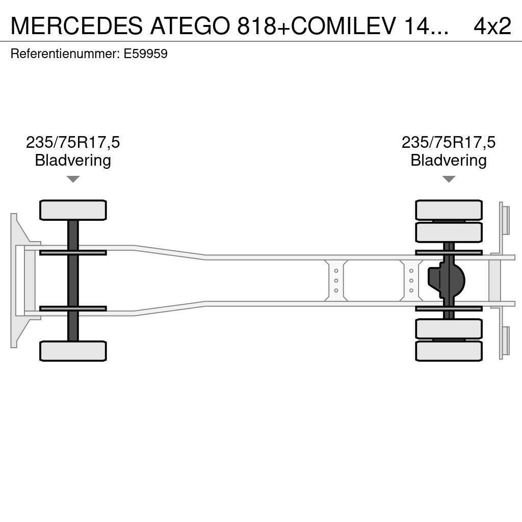 Mercedes-Benz ATEGO 818+COMILEV 140 TPC Platforme aeriene montate pe camion