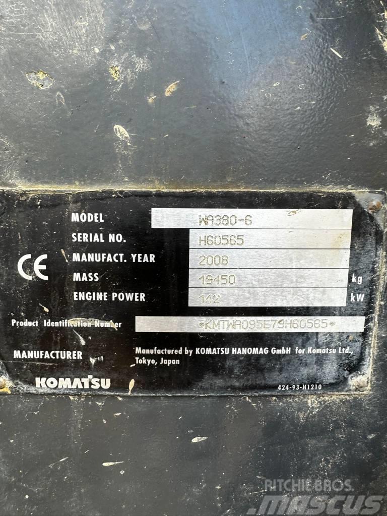 Komatsu WA380-6 Radlader Incarcator pe pneuri