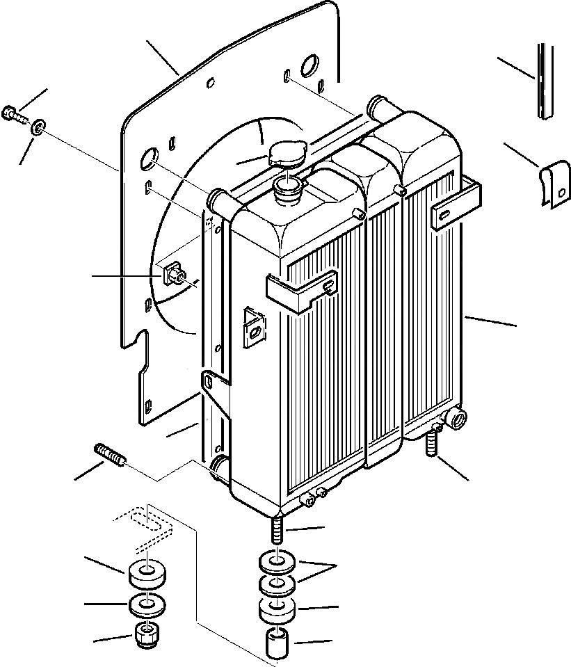 Komatsu - radiator - 312607149 Motoare