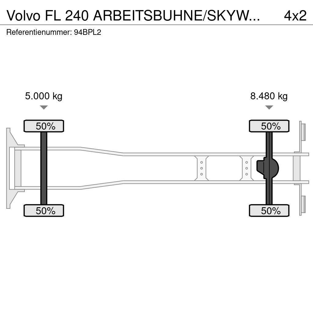 Volvo FL 240 ARBEITSBUHNE/SKYWORKER/17.5m Platforme aeriene montate pe camion