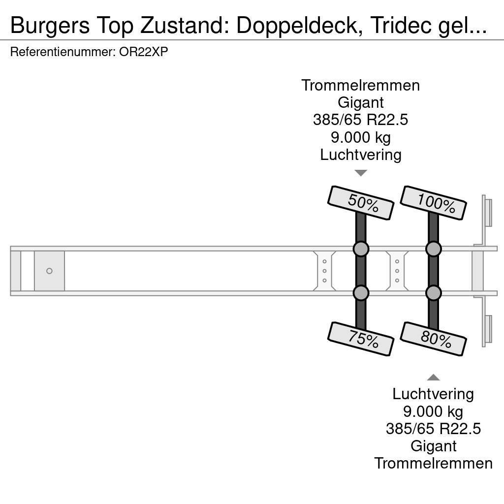  BURGERS Top Zustand: Doppeldeck, Tridec gelenkt, L Semi-remorca utilitara