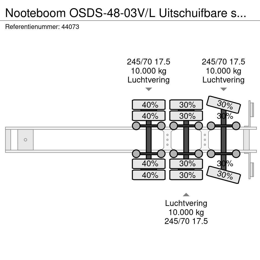 Nooteboom OSDS-48-03V/L Uitschuifbare semi dieplader Semi-remorca agabaritica
