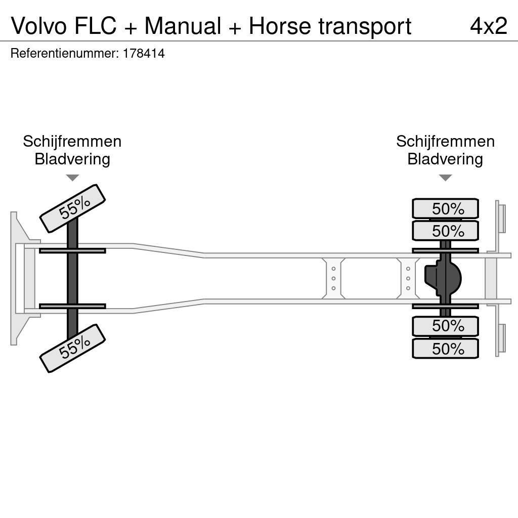 Volvo FLC + Manual + Horse transport Camioane transport animale