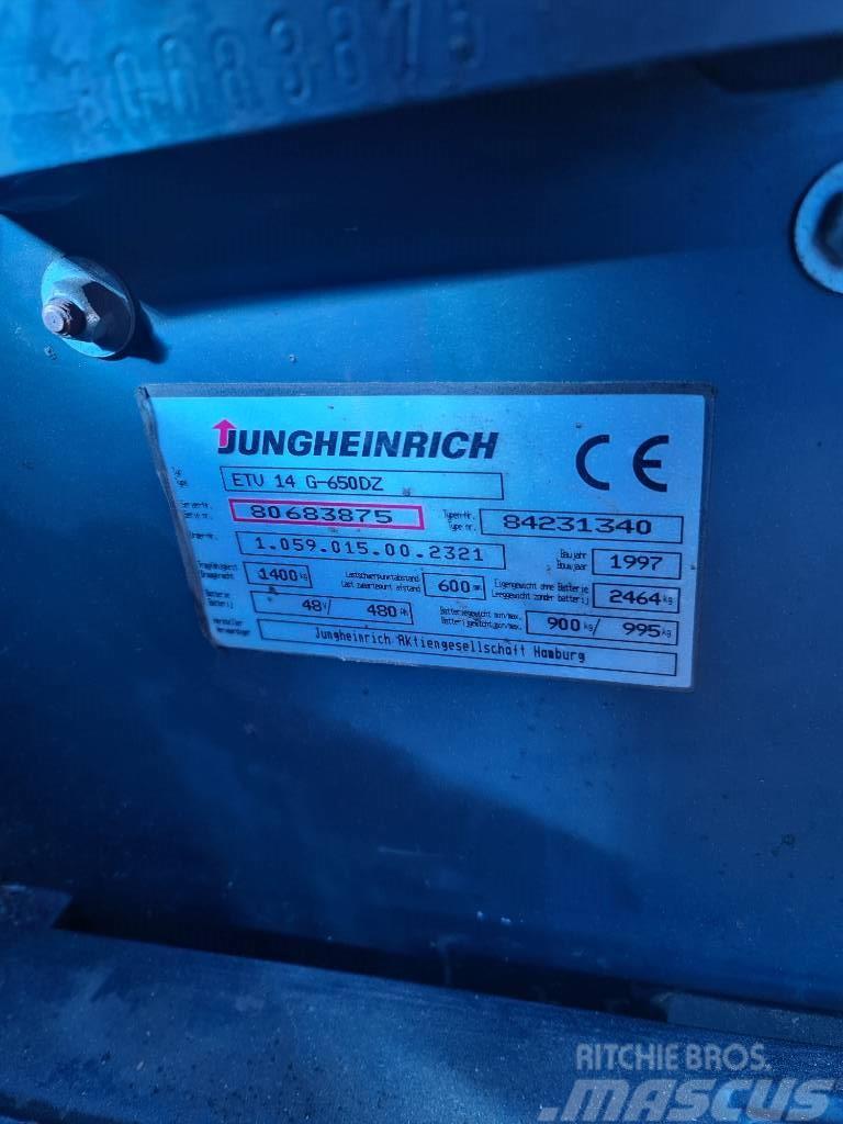 Jungheinrich ETV 14 Stivuitor cu catarg retractabil