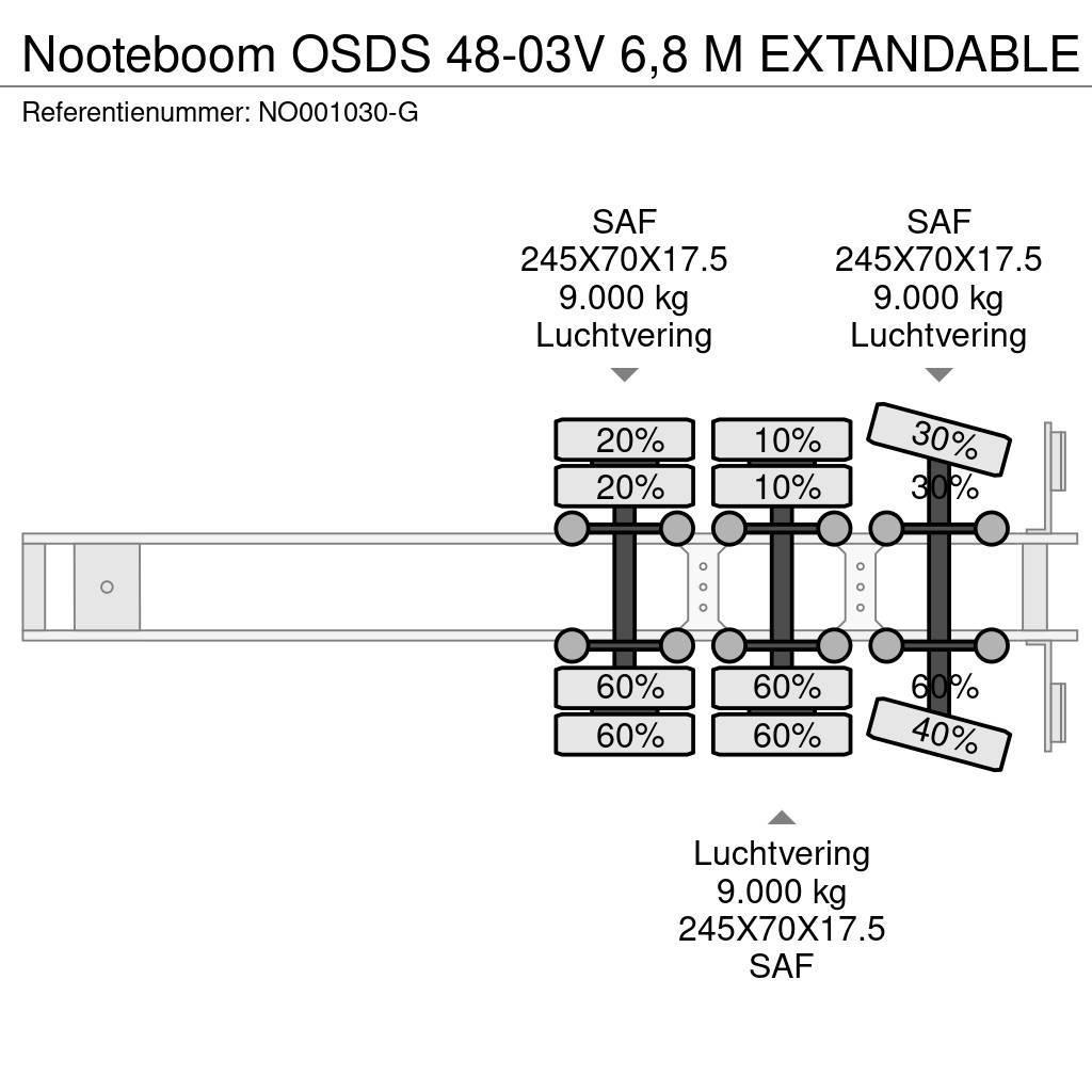 Nooteboom OSDS 48-03V 6,8 M EXTANDABLE Semi-remorca agabaritica