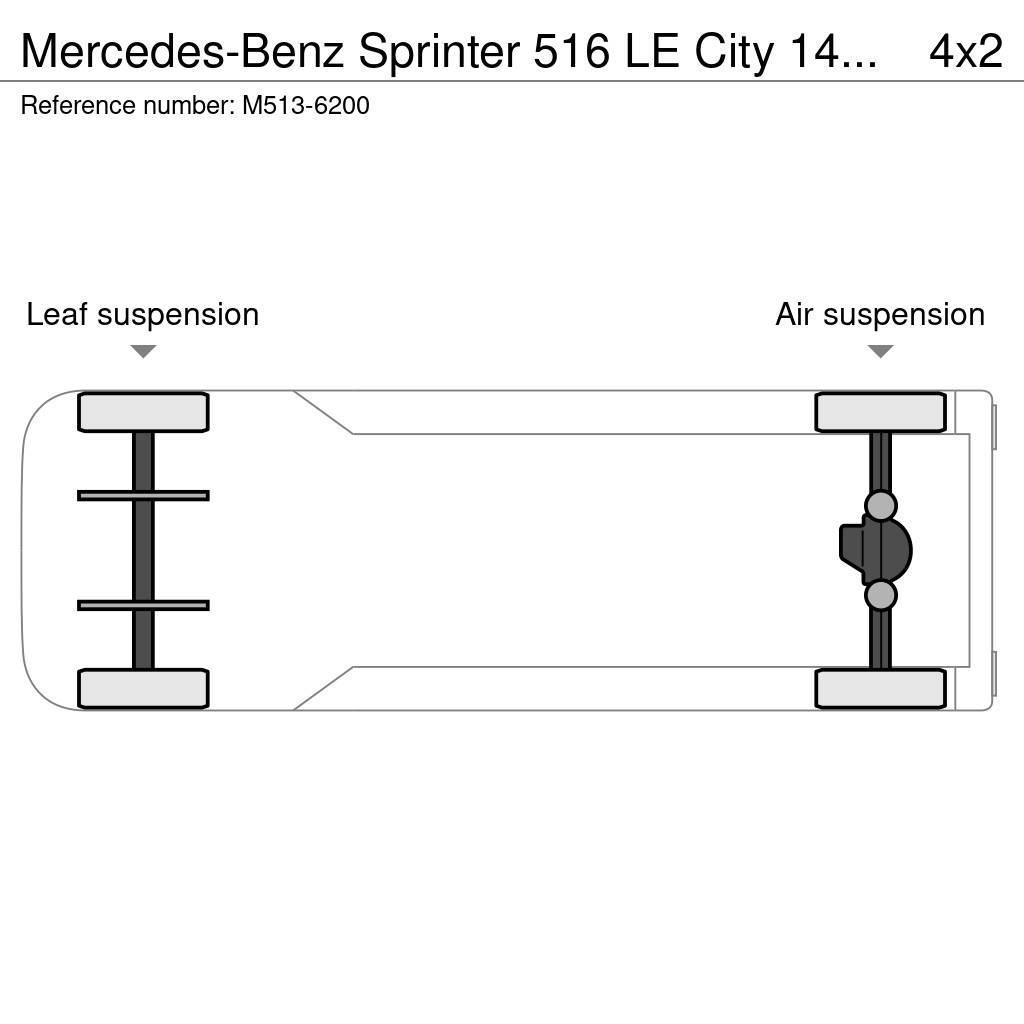 Mercedes-Benz Sprinter 516 LE City 14 PCS AVAILABLE / PASSANGERS Autobuze