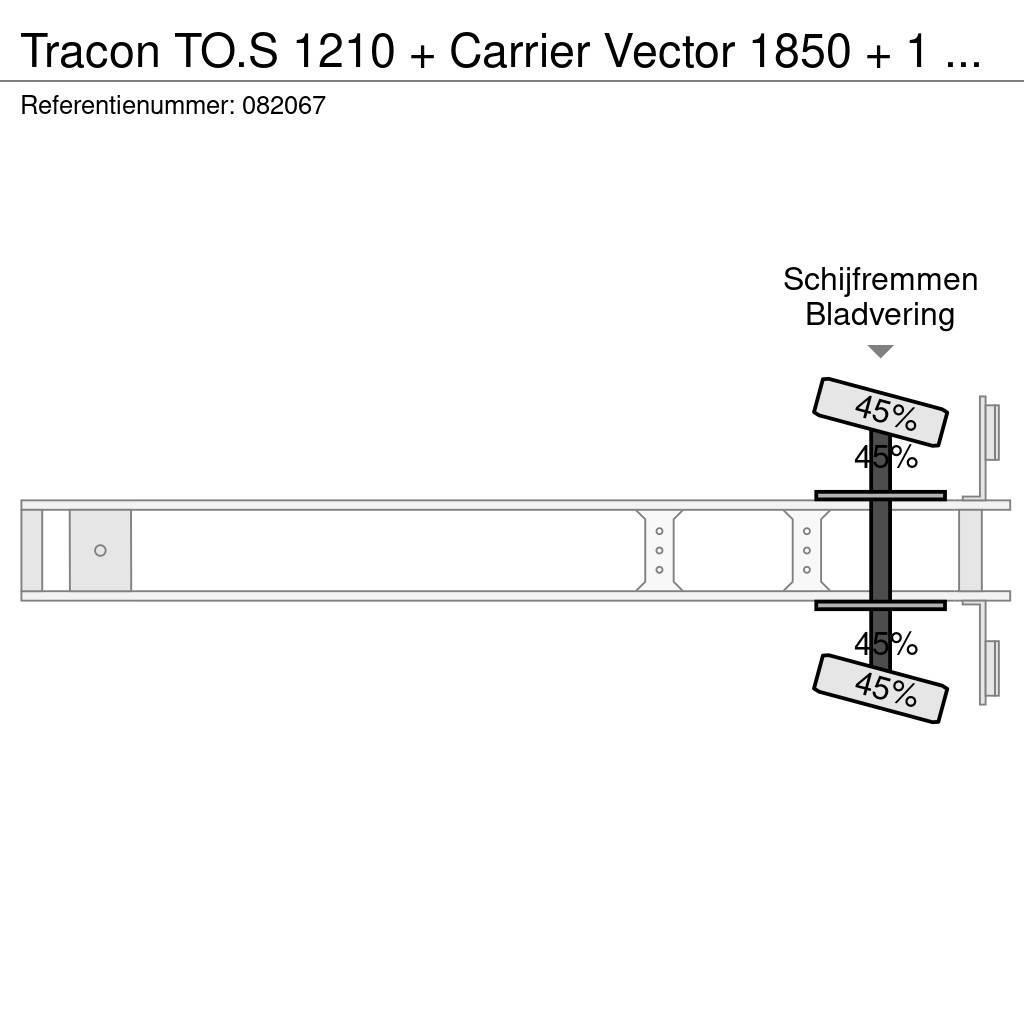 Tracon TO.S 1210 + Carrier Vector 1850 + 1 AXLE Semi-remorci cu temperatura controlata