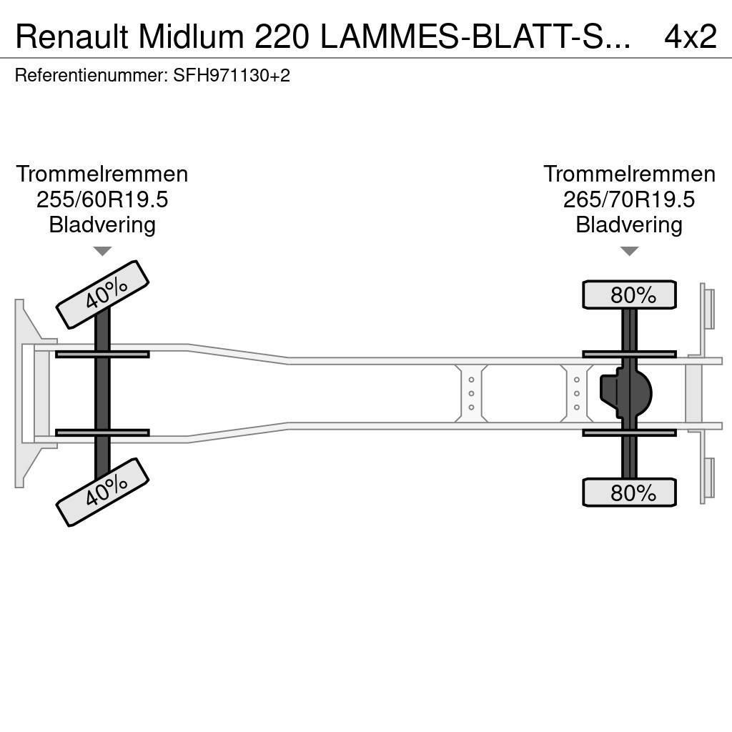 Renault Midlum 220 LAMMES-BLATT-SPRING / KRAAN COMET Platforme aeriene montate pe camion