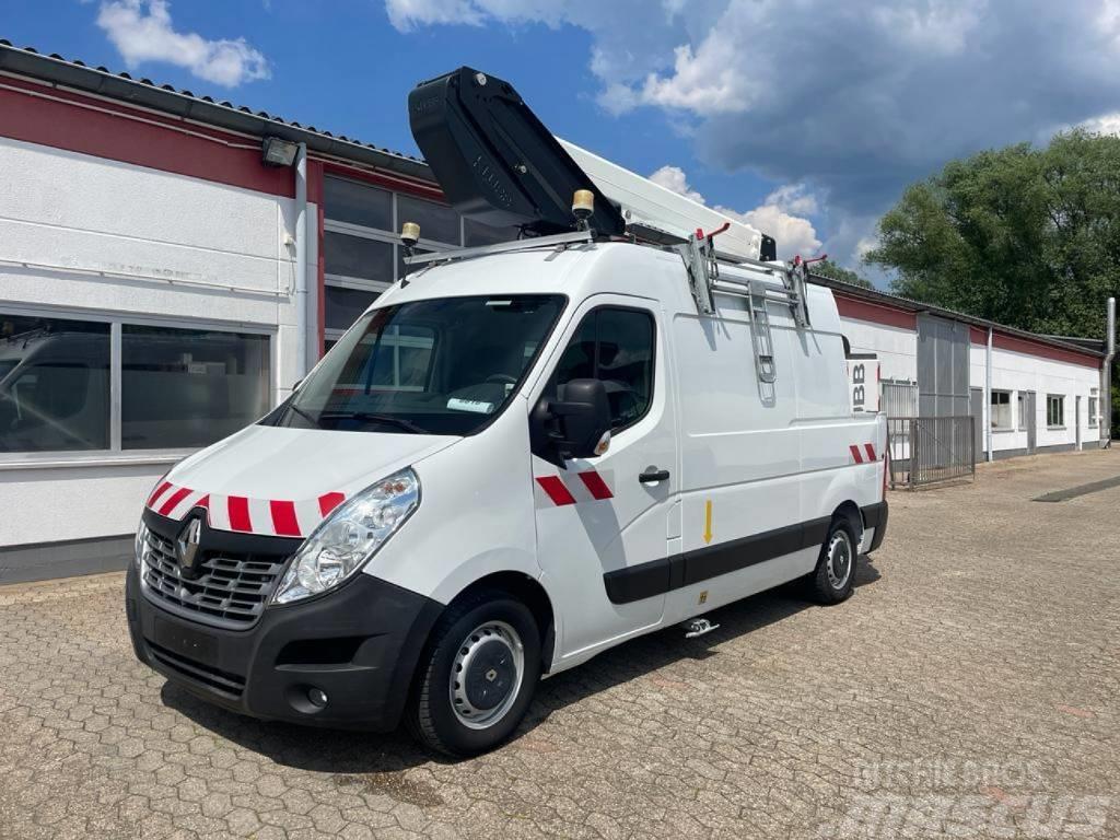 Renault Master Hubarbeitsbühne KLUBB K26 Korb 200kg EURO 6 Platforme aeriene montate pe camion