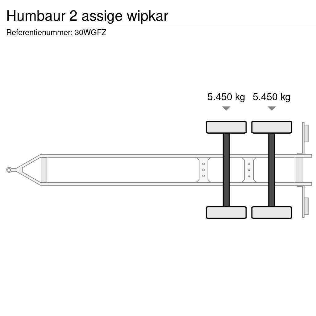 Humbaur 2 assige wipkar Pick up/Prelata