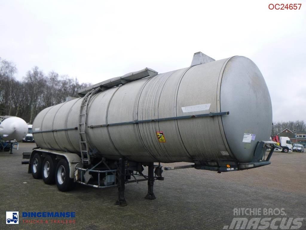 Trailor Heavy oil / bitumen tank steel 31.1 m3 / 1 comp Cisterna semi-remorci