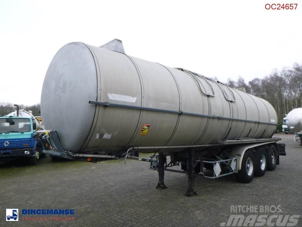 Trailor Heavy oil / bitumen tank steel 31.1 m3 / 1 comp Cisterna semi-remorci