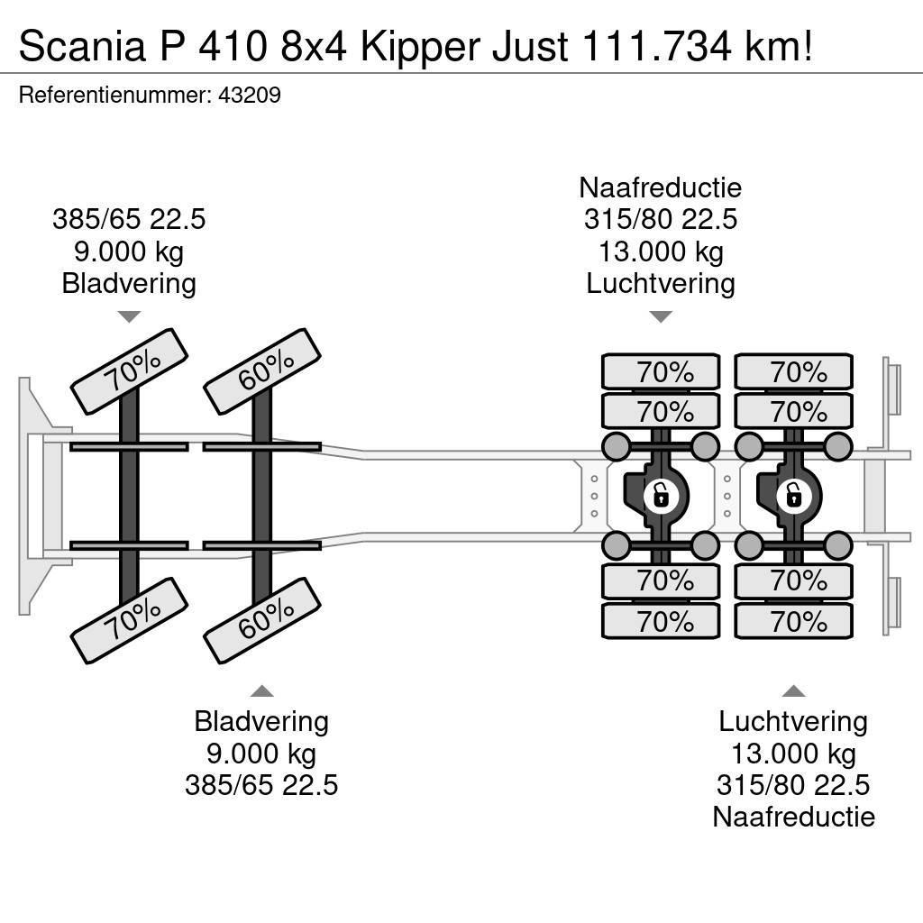 Scania P 410 8x4 Kipper Just 111.734 km! Autobasculanta