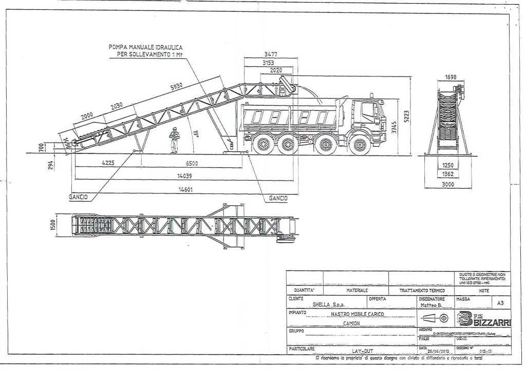  F.lli Bizzarri Nastro Trasportatore NTS80/15 Alte echipamente miniere