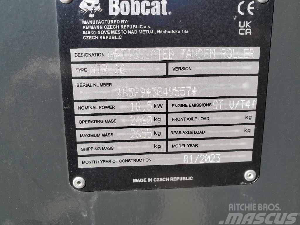 Bobcat ATR26 Cilindri compactori dubli
