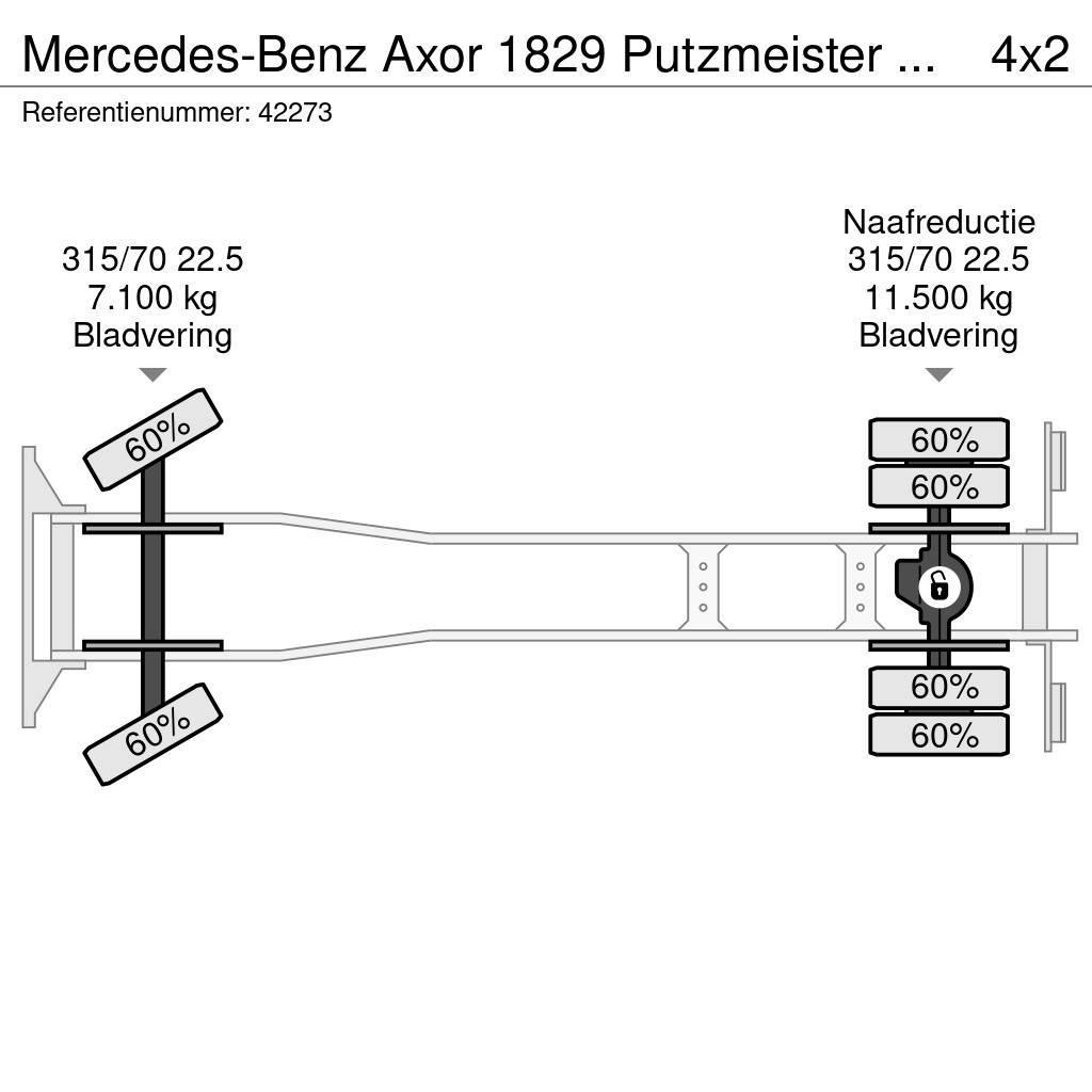 Mercedes-Benz Axor 1829 Putzmeister M20-4 20 meter Pompa pentru beton
