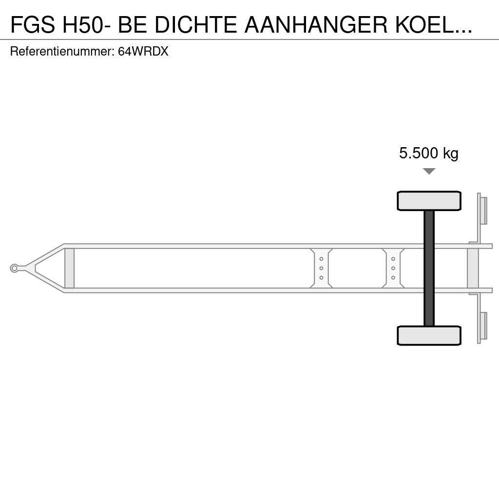 fgs H50- BE DICHTE AANHANGER KOELTRAILER APK VRIJ Remorci frigorifice