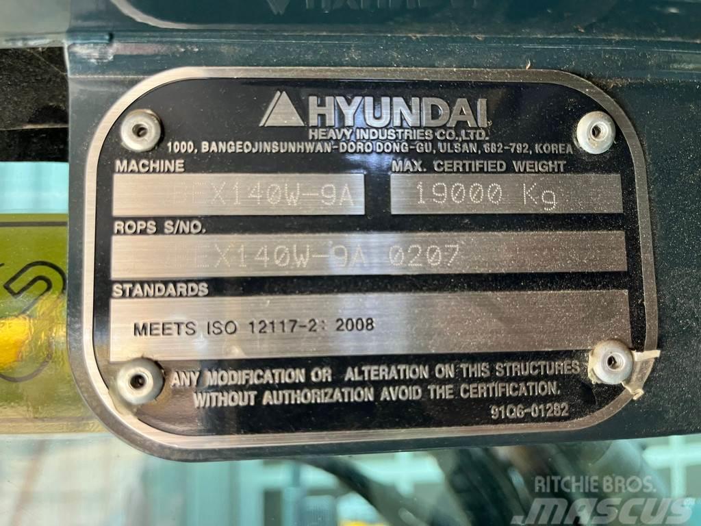 Hyundai Robex 140W-9A | Rototilt R4 Excavatoare cu roti