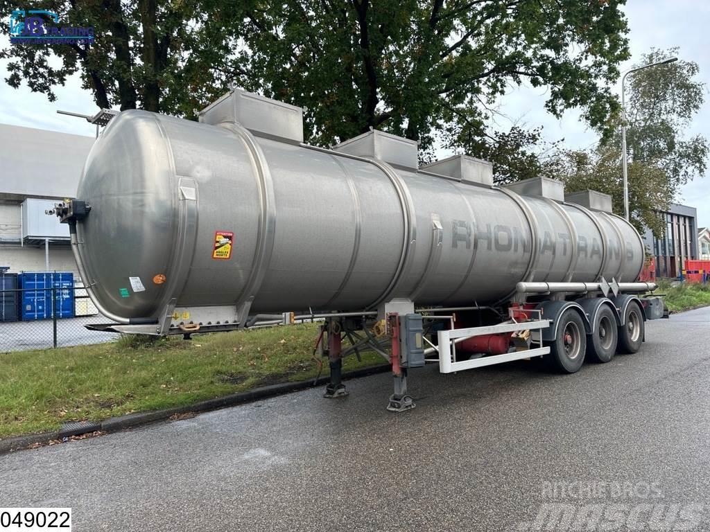 Magyar Chemie 34500 Liter, RVS tank, 1 Compartment Cisterna semi-remorci
