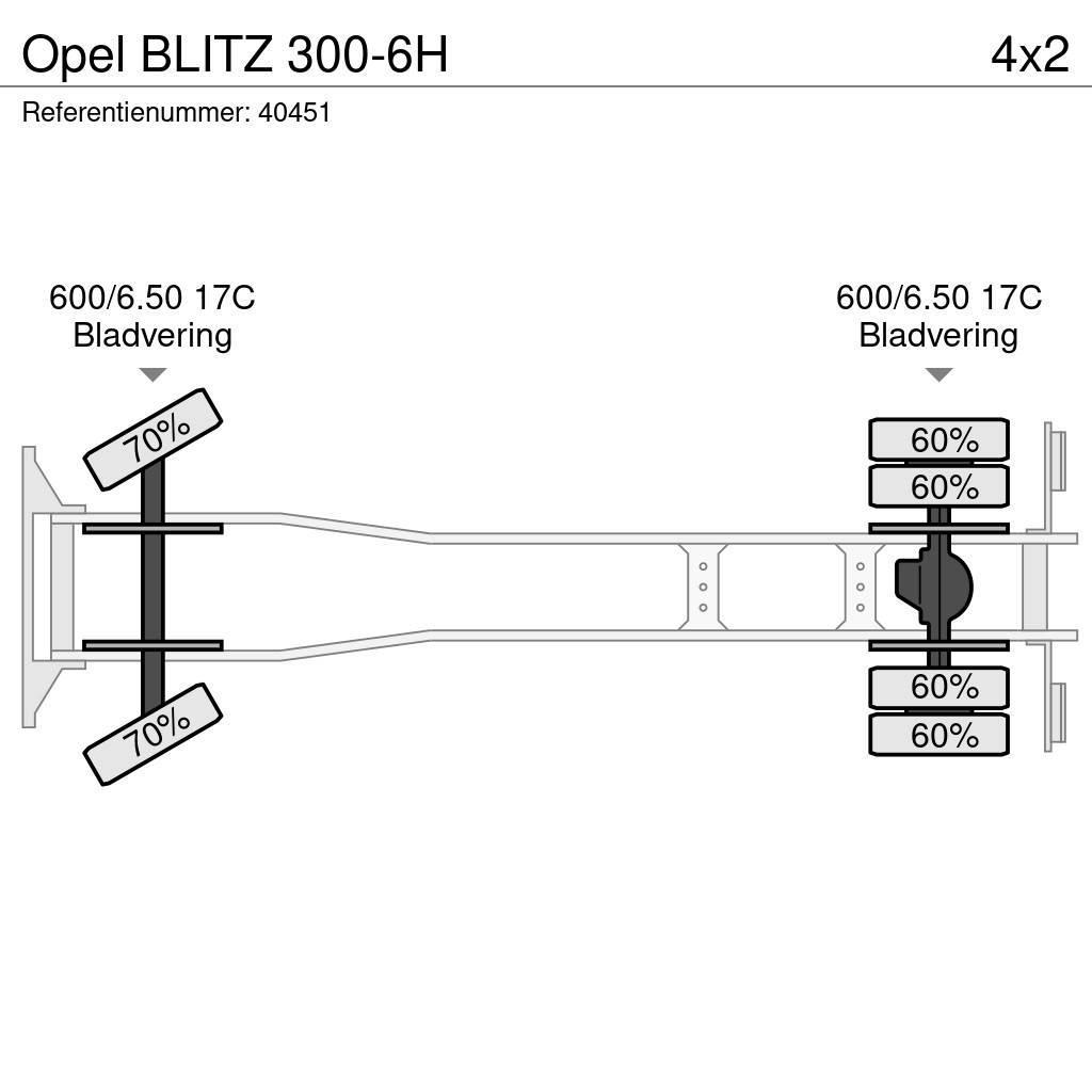 Opel BLITZ 300-6H Camioane platforma/prelata