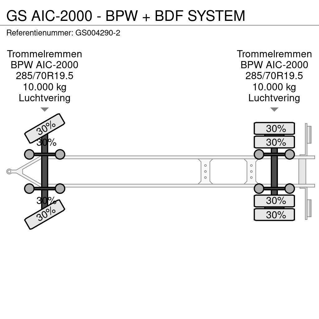 GS AIC-2000 - BPW + BDF SYSTEM Remorci cadru de containere