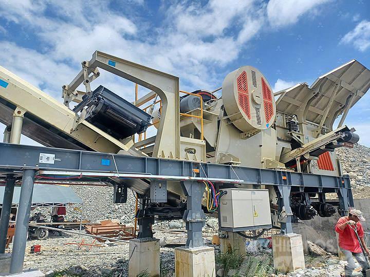 Liming NK75J mobile jaw crusher with cone crusher Concasoare mobile