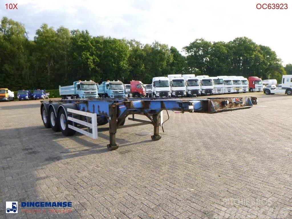 SDC 3-axle container trailer 20-30 ft + ADR Camion cu semi-remorca cu incarcator