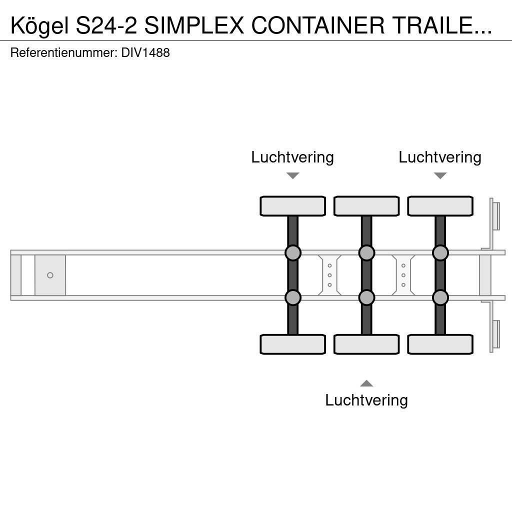 Kögel S24-2 SIMPLEX CONTAINER TRAILER (5 units) Camion cu semi-remorca cu incarcator