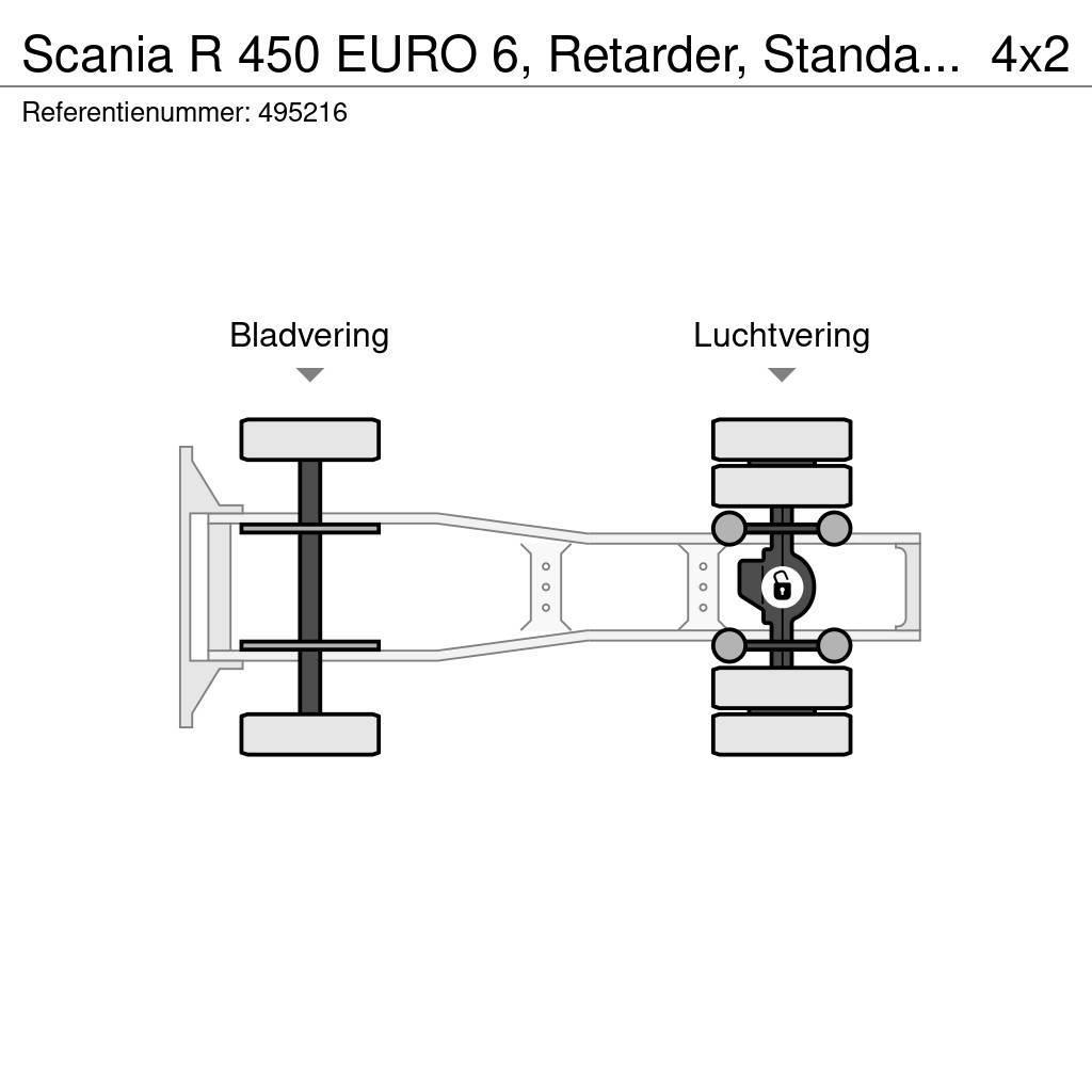 Scania R 450 EURO 6, Retarder, Standairco Autotractoare