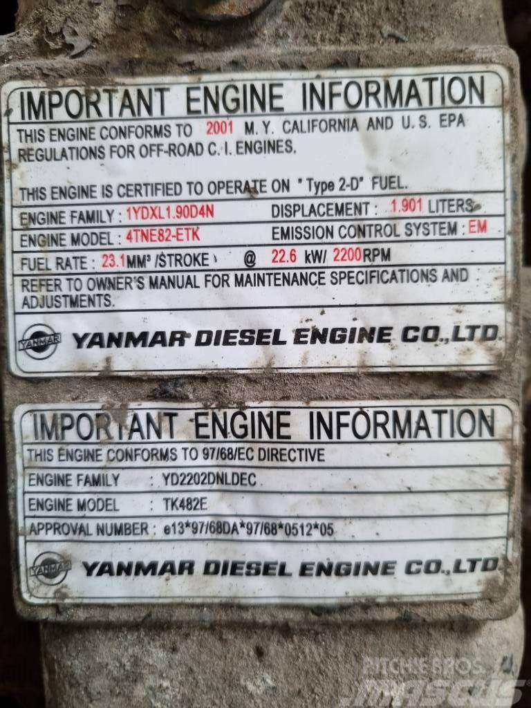 Yanmar DIESEL ENGINE TK482E Motoare