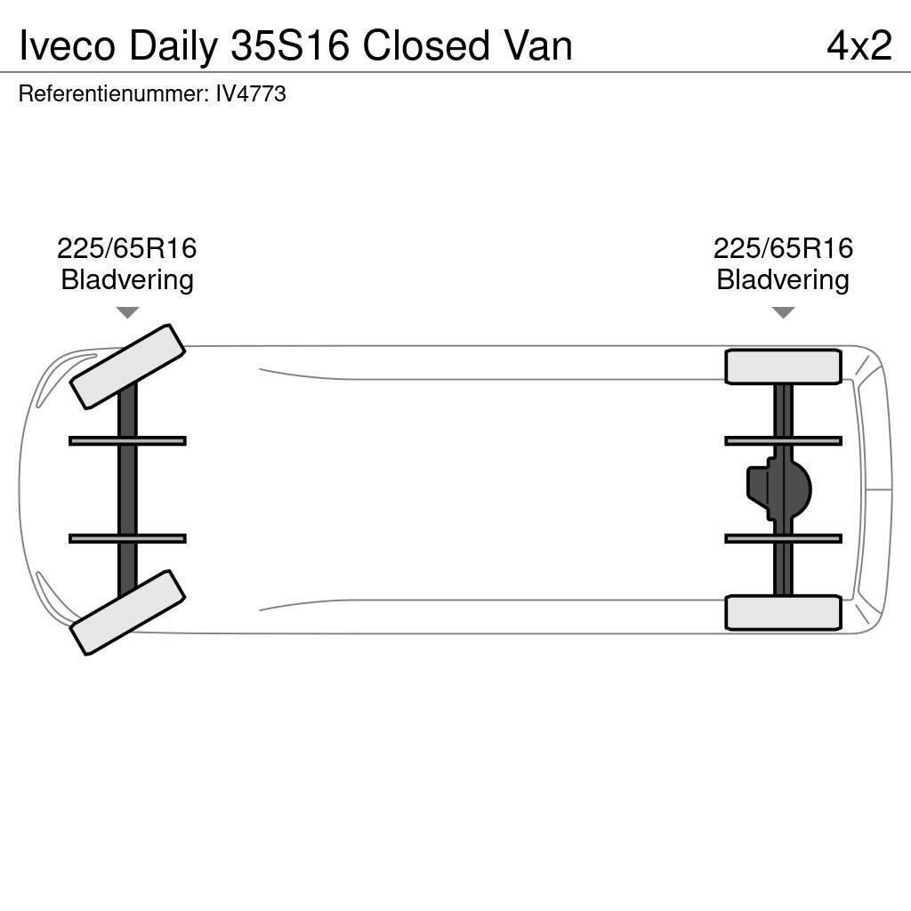 Iveco Daily 35S16 Closed Van Autoutilitara transoprt marfuri