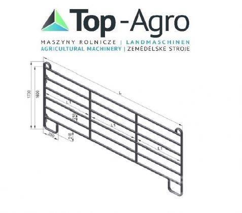 Top-Agro Partition wall door or panel HAP 240 NEW! Hranire animale