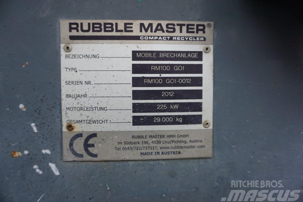 Rubble Master RM 100GO! Concasoare mobile