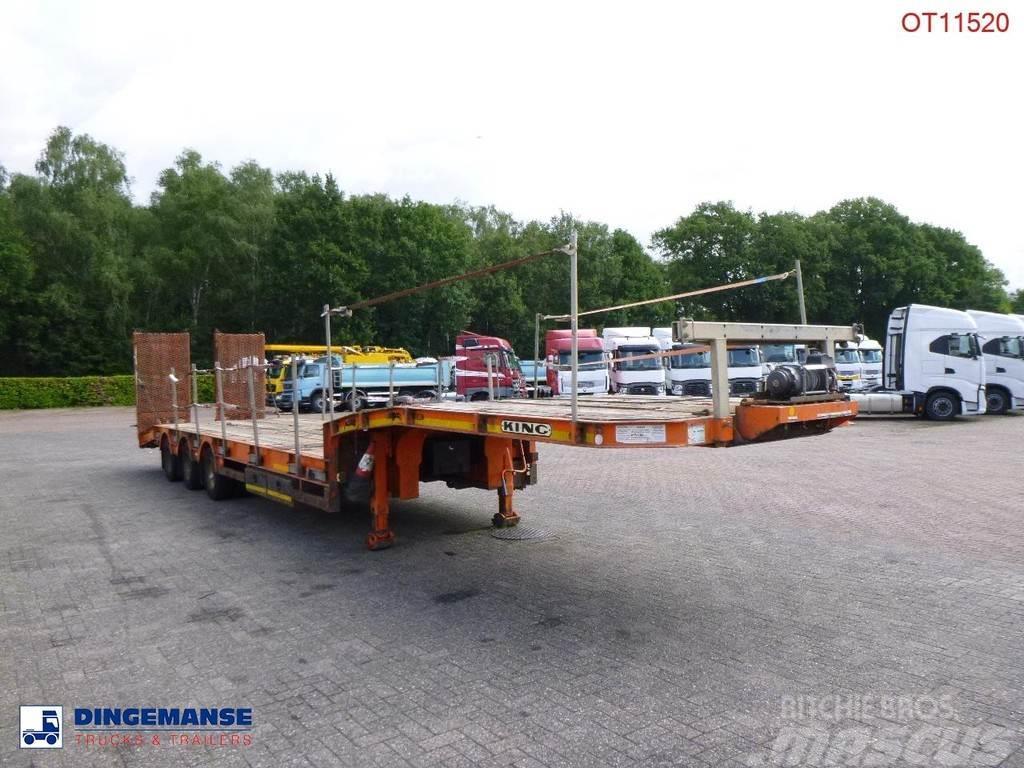 King 3-axle semi-lowbed trailer 44T + ramps Semi-remorca agabaritica